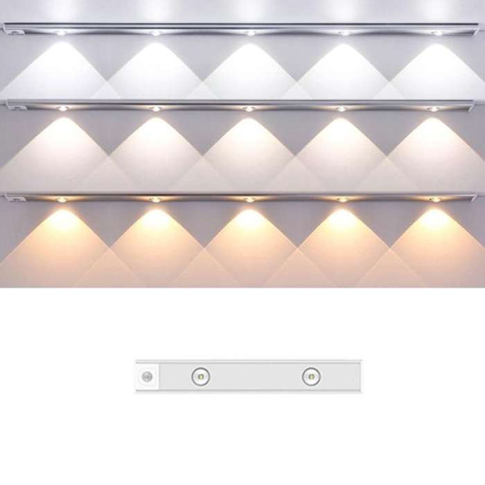 Rechargeable Motion Sensor Light Bar Cabinet Wardrobe Lamp With Remote Control