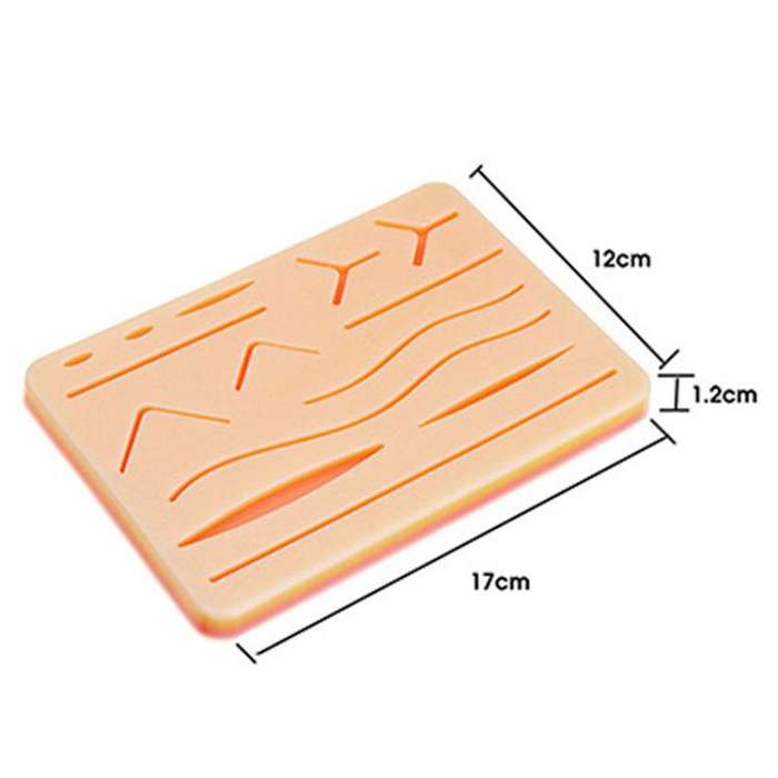 Anti-tear Silicone Wound Suture Training Model Surgical Suture Practice Simulated Skin Silicone P...