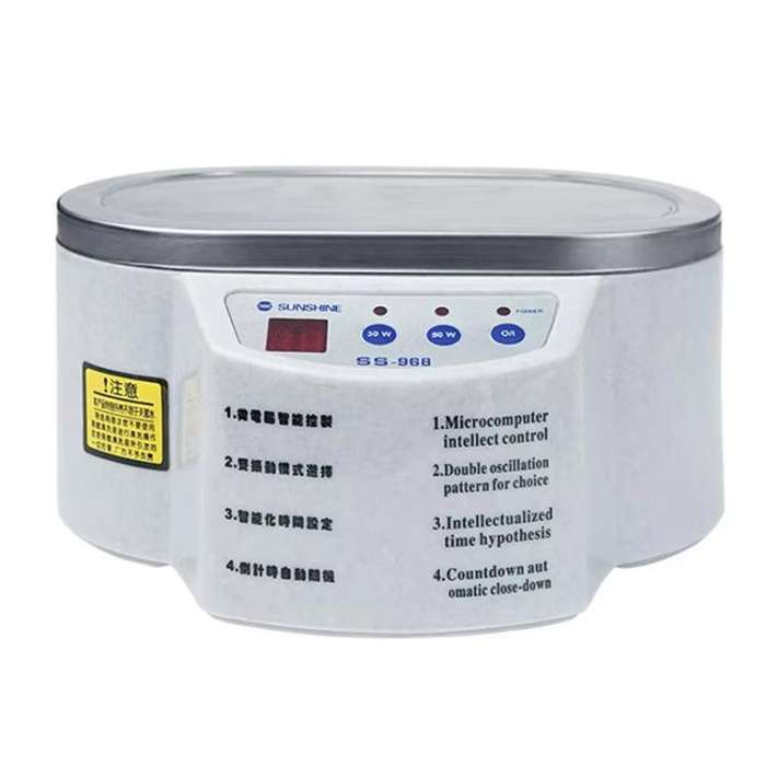 SUNSHINE 968 Mini Jewellery Glasses Cleaner Ultrasonic Cleaner, EU Plug, US Plug