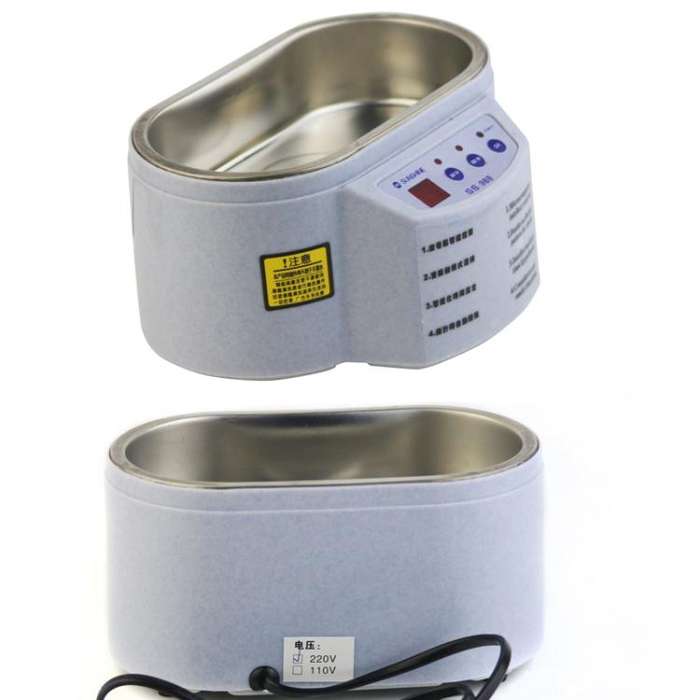 SUNSHINE 968 Mini Jewellery Glasses Cleaner Ultrasonic Cleaner, EU Plug, US Plug