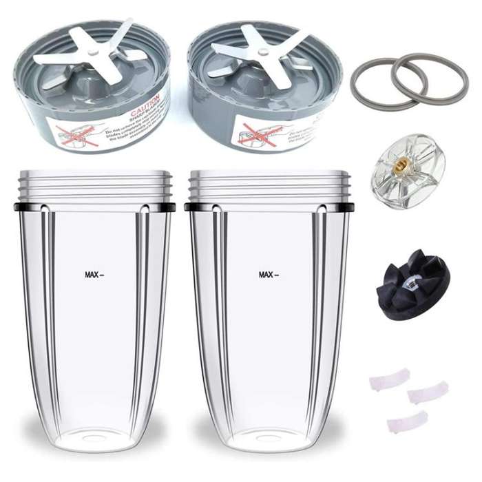 For Nutribullet 600W 900W Replacement Parts Blender Blade Base, Drive Socket, Seals, 8 In 1, 11 I...
