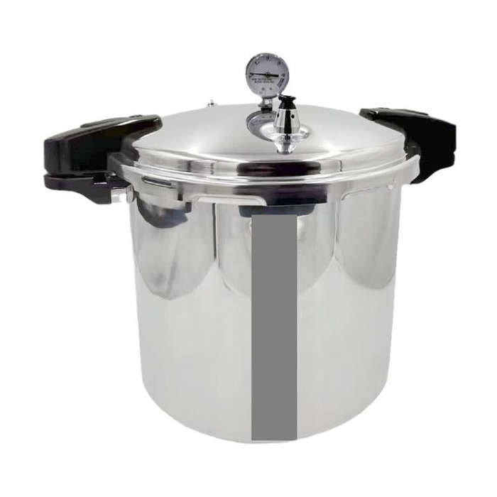 32cm/23L Pressure Cooker Induction & Gas Stove Compatible Aluminum Alloy Straight Body Design & B...