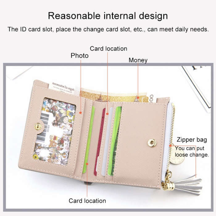 Lady Short Cross-Streaked Suzip Wallet