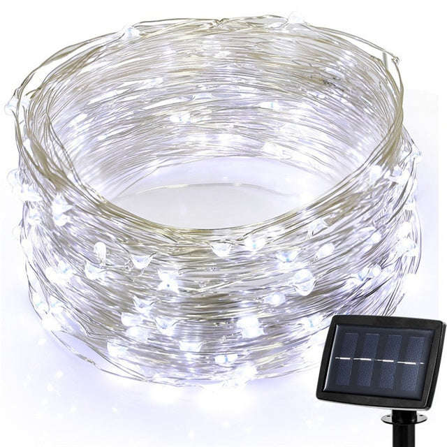 22m 200 LEDs Solar Powered Home Garden Copper Wire String Fairy Light Outdoor Christmas Party Dec...