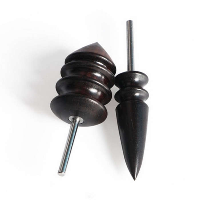 Leather Tool Edge Electric Polishing Slicker Flat Pointed Head Sandalwood Leathers Craft DIY Tool...