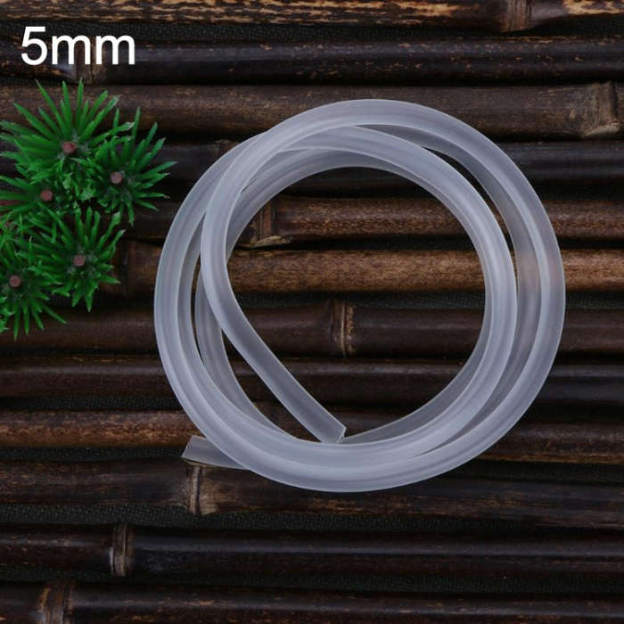 4x6mm Soft Silicone Oxygen Pump Hose for Air Bubble Stone Professional Aquarium Fish Tank Pond Ai...