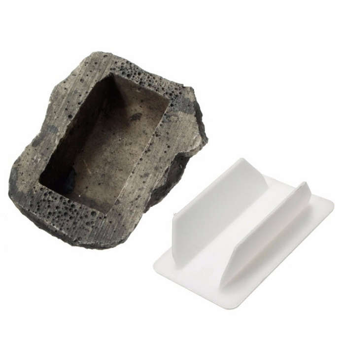 Creative Stone Insurance Key Storage Box Home Key Anti-lost Hidden Collection Key, Stone Insuranc...