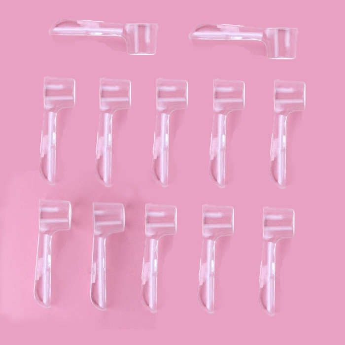 12 PCS Electric Toothbrush Heads Protective Transparent Cover