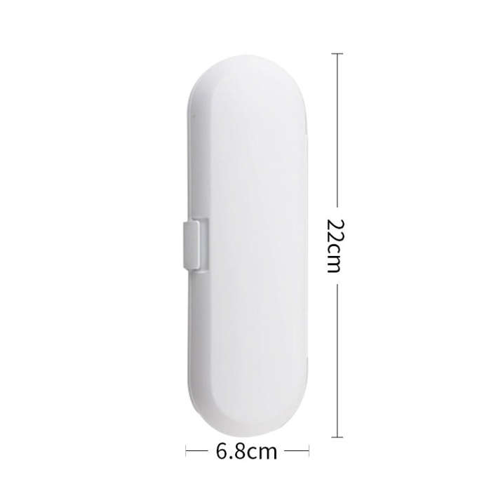 3 PCS Universal Sonic Electric Toothbrush Travel Portable Storage Box, White