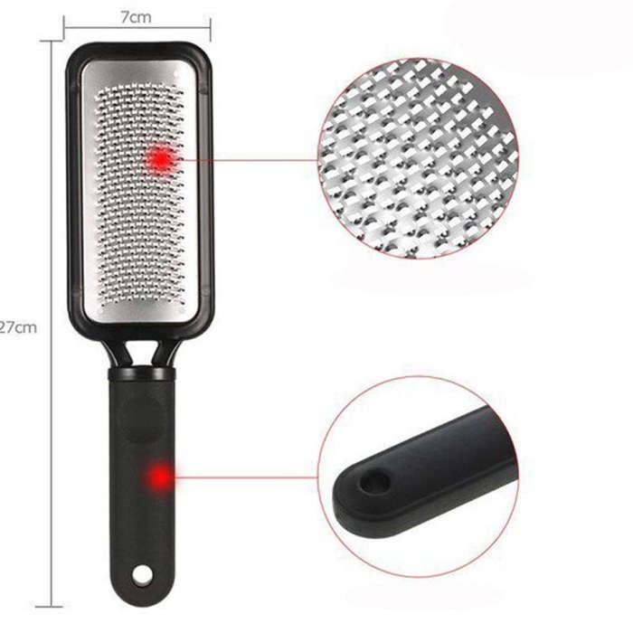 Stainless Steel Foot Pedicure Callus Remover Hard Dead Skin Scrubber