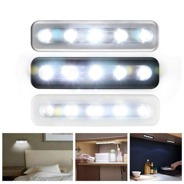 5 LEDs High Lighting Long Touch Light LED Night Light Pat Lamp