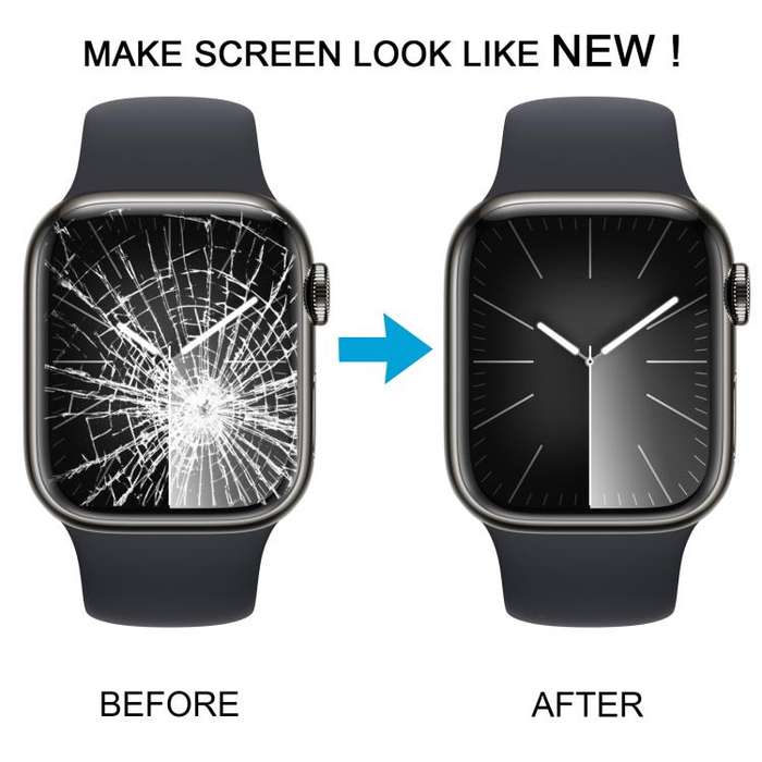 For Apple Watch Series 9 45mm Front Screen Outer Glass Lens with OCA, For Apple Watch Series 9 45mm