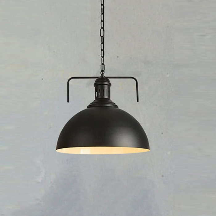 Retro Industrial Pendant Light Creative Single Head Iron Art Hanging Lamp E27 Bulb Perfect for Ki...