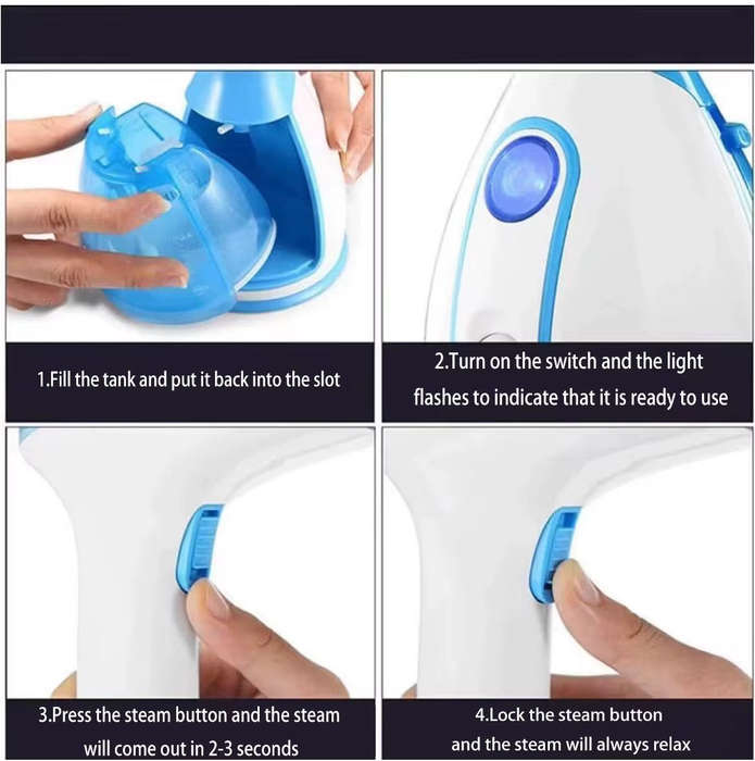 Handheld Garment Steamer - Portable Fabric Steamer