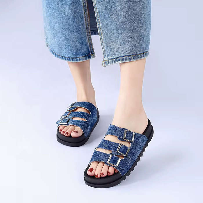 Dreams Buckle Slide Sandals