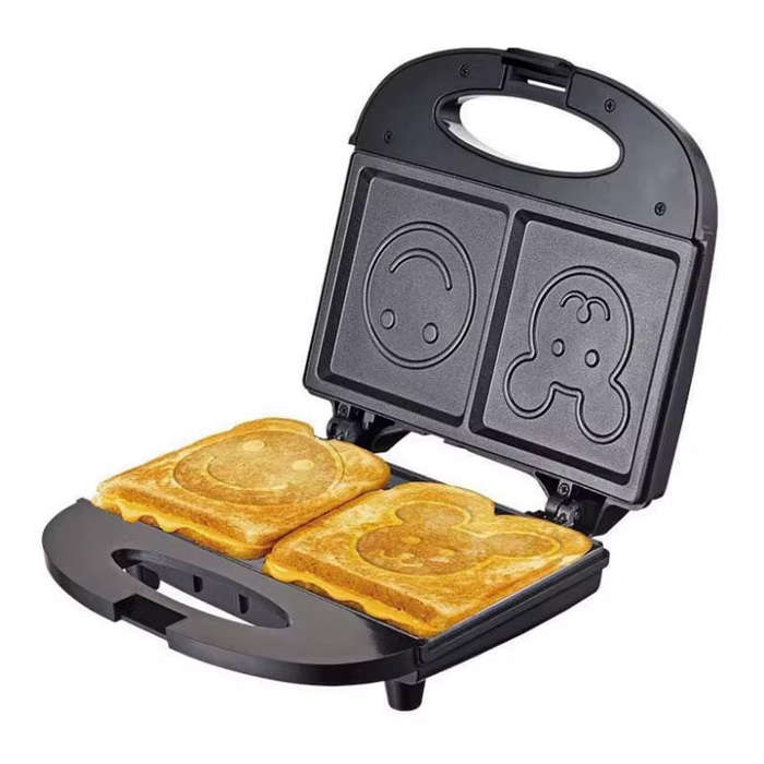 Smiley Face Sandwich Maker - Fun Kitchen Appliance
