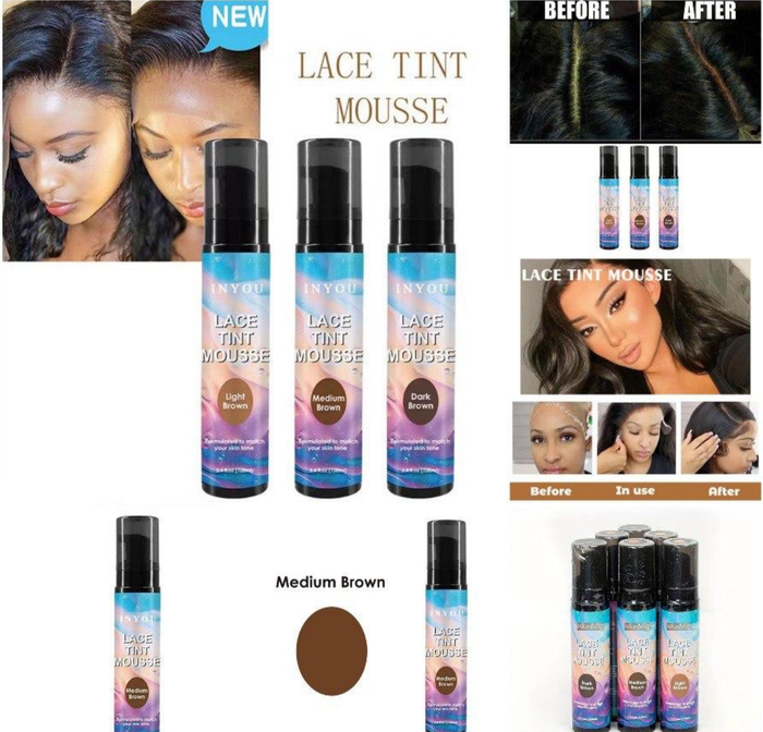 Lace Tint Mousse for Wigs - Professional Lace Tinting Formula