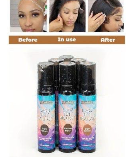 Lace Tint Mousse for Wigs - Professional Lace Tinting Formula