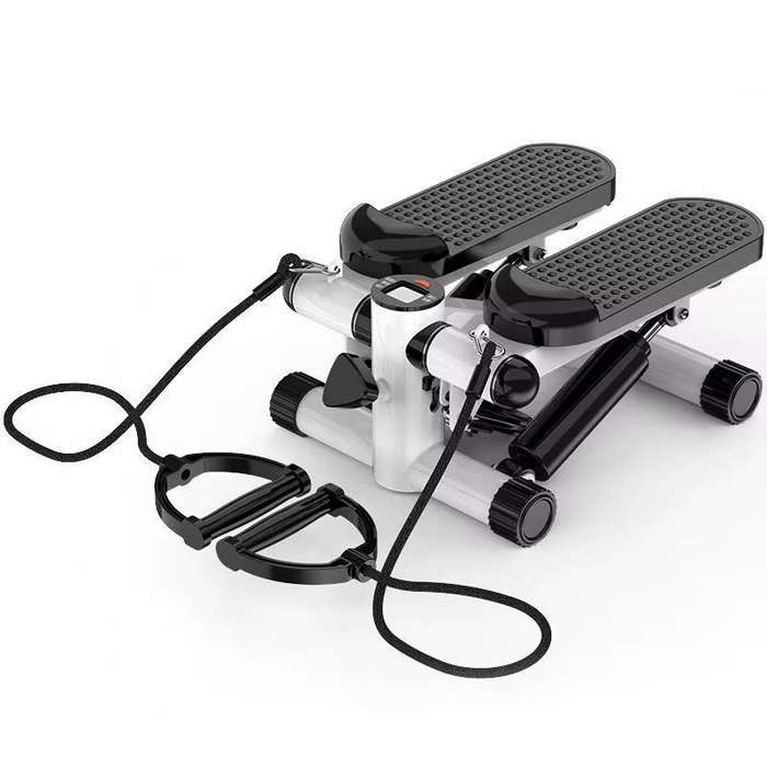 Mini Stepper with Resistance Bands - Compact Stair Climbing Exercise Machine