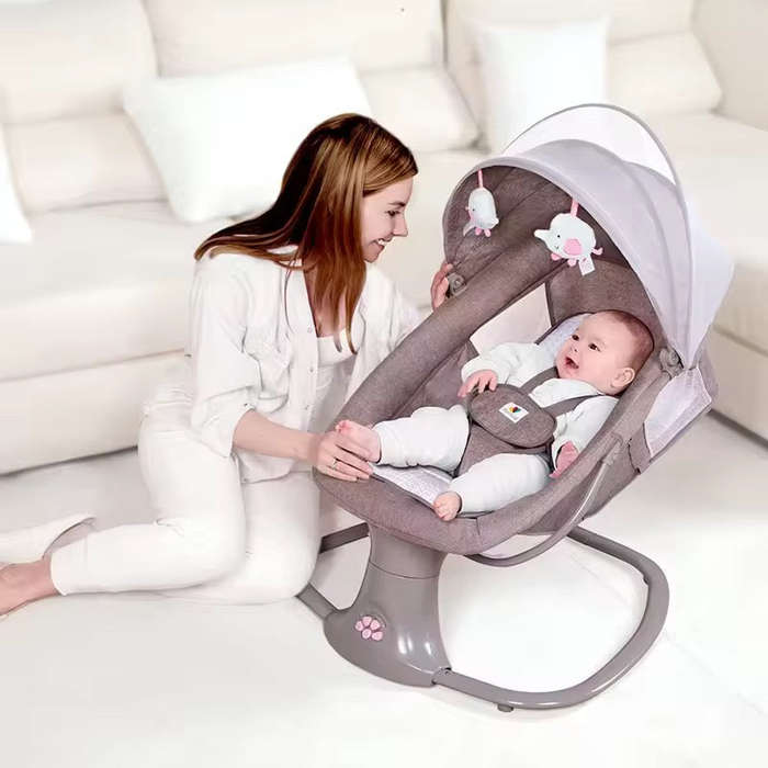 3-in-1 Mastela Baby Bouncer - Portable Swing & Rocker