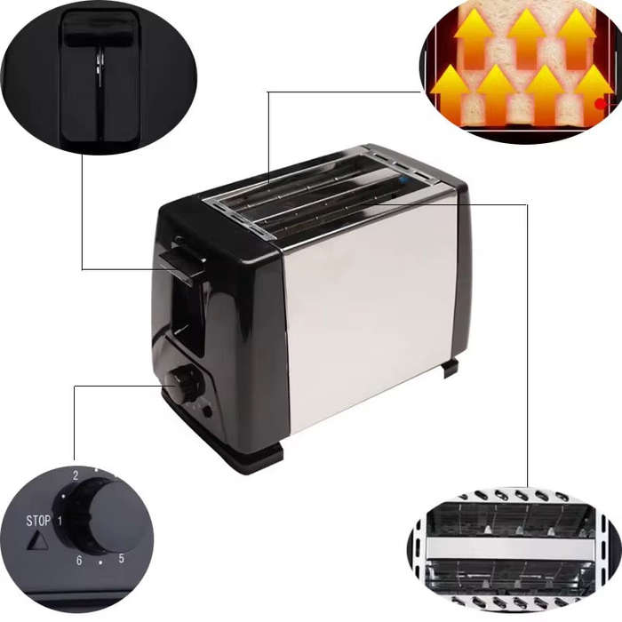 2 Slice Compact Toaster