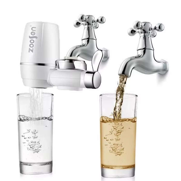 Faucet Water Purifier with Filter & 2 Replacement Cartridges