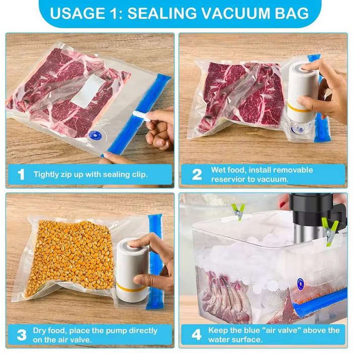 USB Rechargeable Vacuum Pump Food Storage Bag Sealer