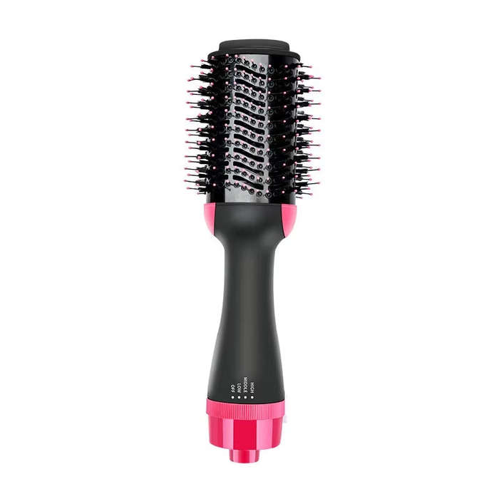 Professional Hot Hair Brush - 2-in-1 Styling & Straightening Tool