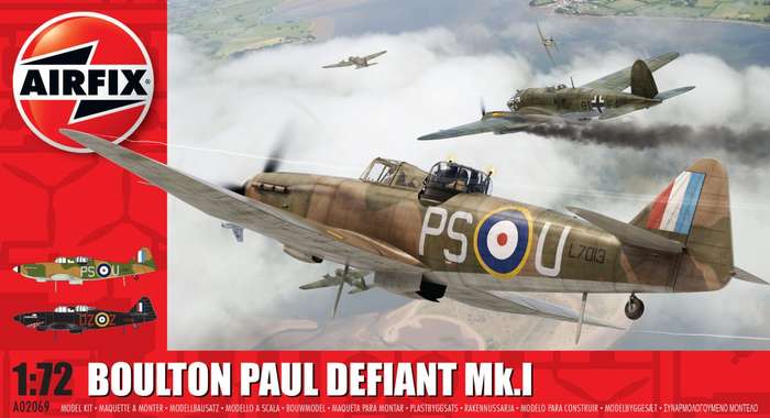 Boulton Paul Defiant Mk.1v1/72 Scale Airfix A02069
