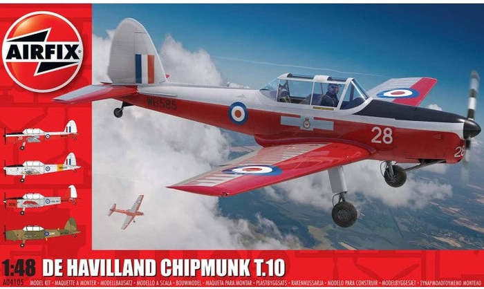 De Havilland DHC-1 Chipmunk T.10 1/48 Scale Airfix A04105