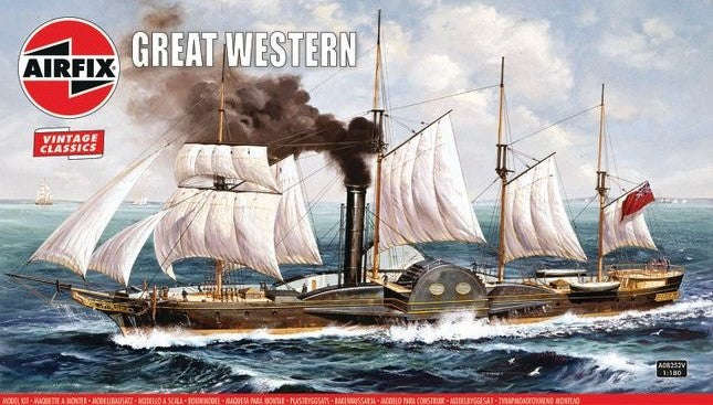 Great Weatern Paddle Steamer 1/180 Scale Airfix A08252V