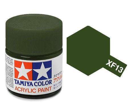 Flat J.A. Green Acrylic Paint 23ml Tamiya XF-13