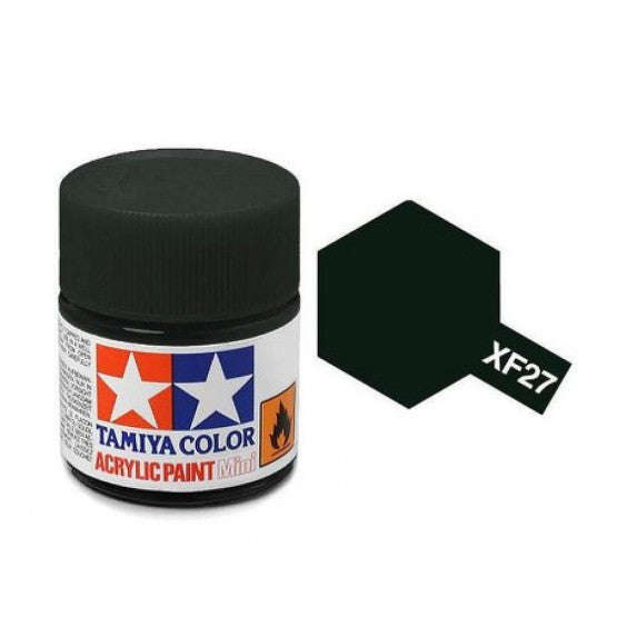 Flat Black Green Acrylic Paint 23ml Tamiya AXF-27