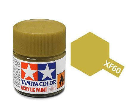Flat Dark Yellow Acrylic Paint 23ml Tamiya XF-60
