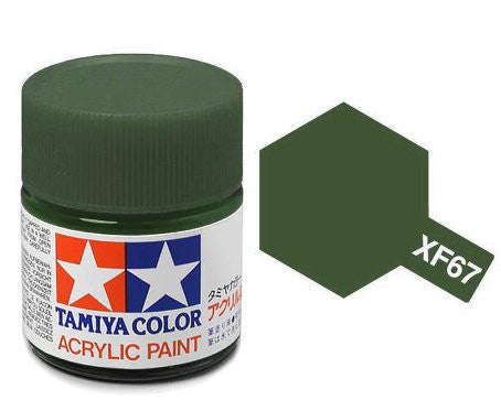 Flat NATO Green Acrylic Paint 23ml Tamiya XF-67