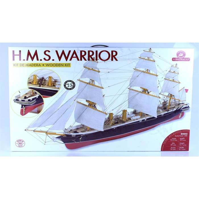 H M S Warrior 1/200 Scale Constructo 80845