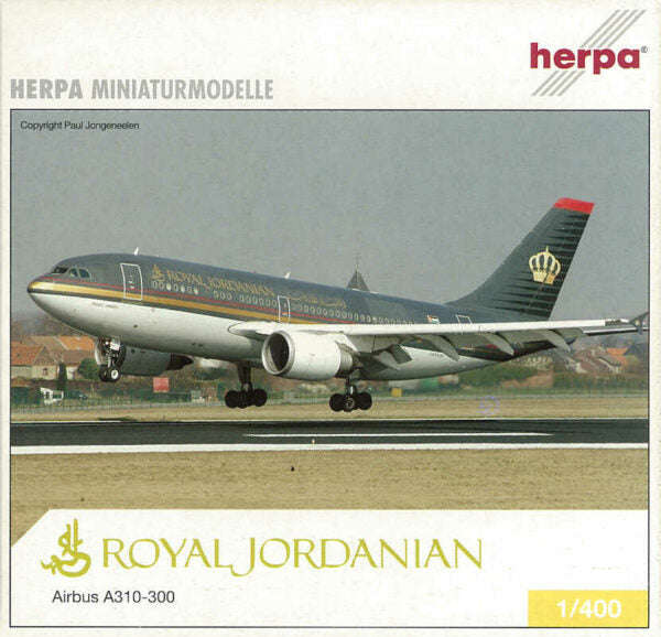 Airbus A310-330 Royal Jordanian 1/400 Herpa 560832