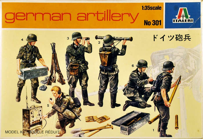 German Artillery 1/35 Scale Italeri 301