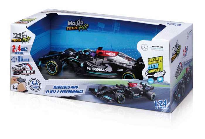 R/C F1 Mercedes-AMG W12 2021 (#44)-2.4GHz USB 1/24 Maisto 82355