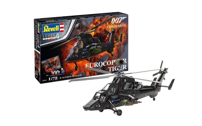 Gift Set James Bond "Eurocopter Tiger" 1/72 Revell 05654