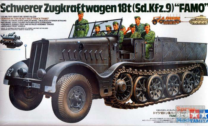 Schwerer Zugkraftwagen 18t (Sd.Kfz.9) "FAMO" 1/35 Scale Tamiya 35239