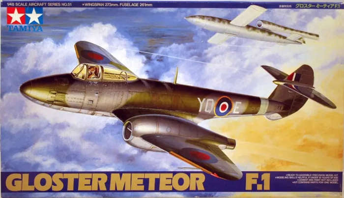 Gloster Meteor F.1 1/48 Scale Tamiya 61051