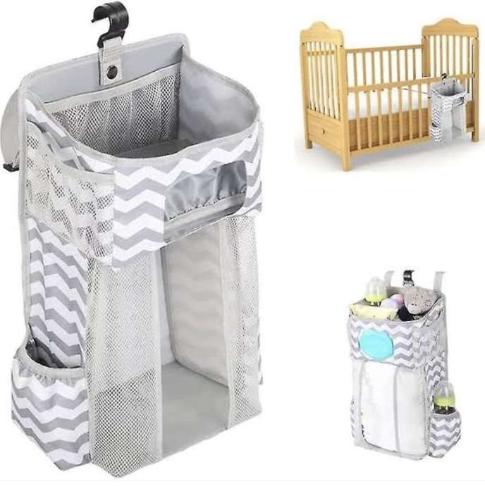ZS - Hanging Diaper Caddy/Diaper Bag, Crib Side Companion Animal