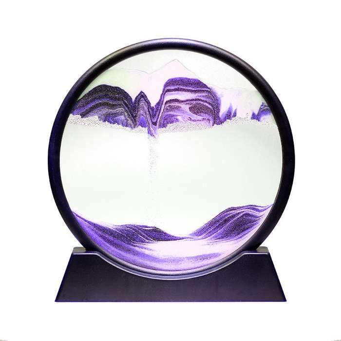 ZS - 3D Dynamic Moving Sand Art 26CM - Brown