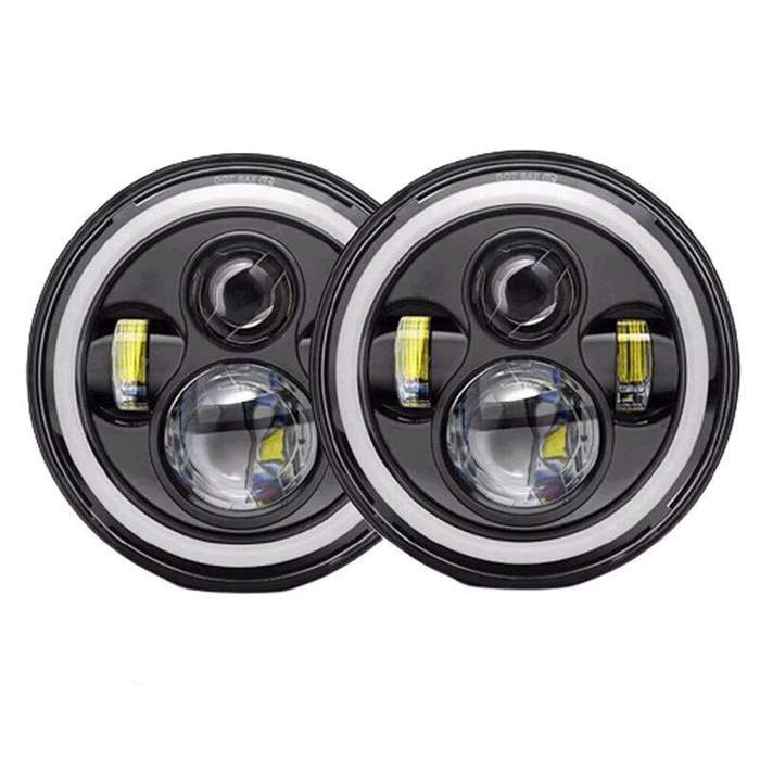 ZS - 2PCS 7 Inch Round LED Headlights For Jeep