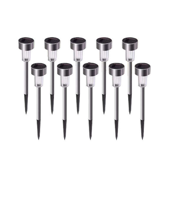 ZS - 10 Pieces Of Waterproof Solar LED Light Garden Lamp Pathway Lights