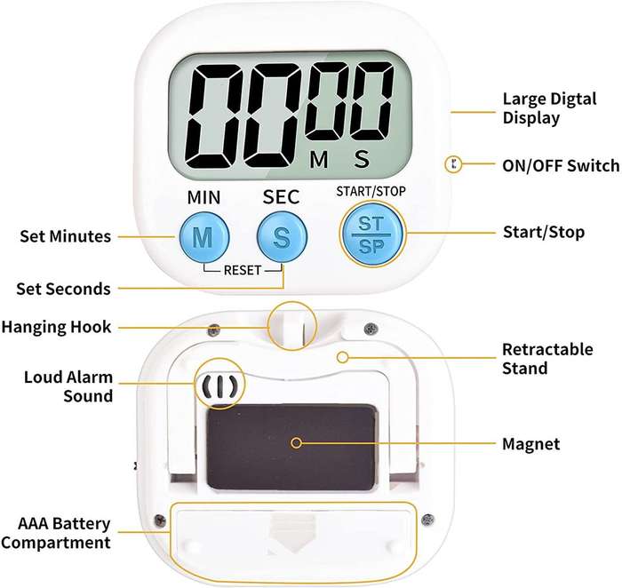 ZS - Kitchen Digital Timer Green