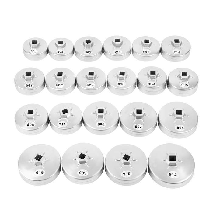 ZS - 23 Piece Aluminium Oil Filter Socket Wrench Set