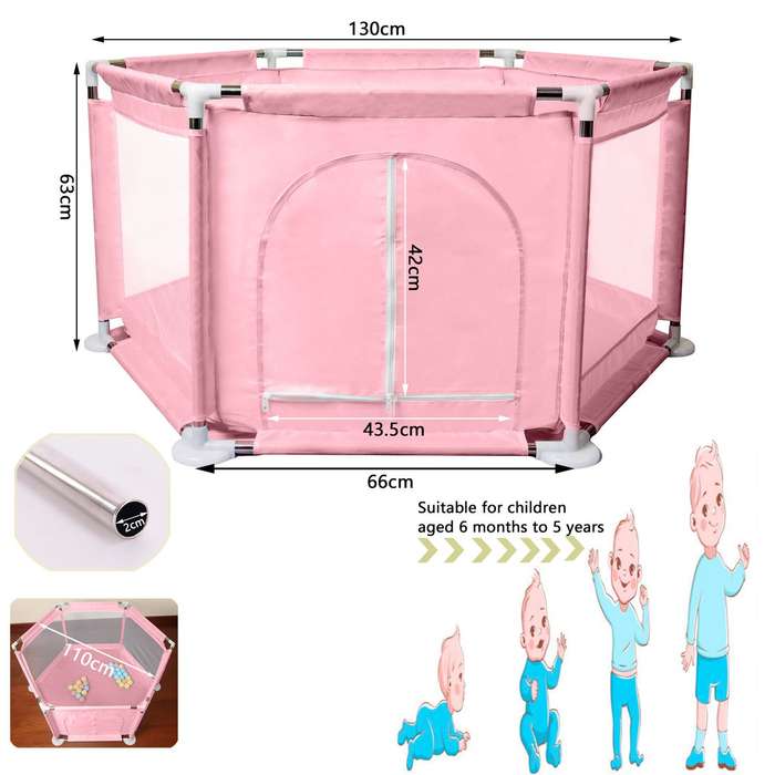 ZS - Baby Ball Pool Including Balls Pink
