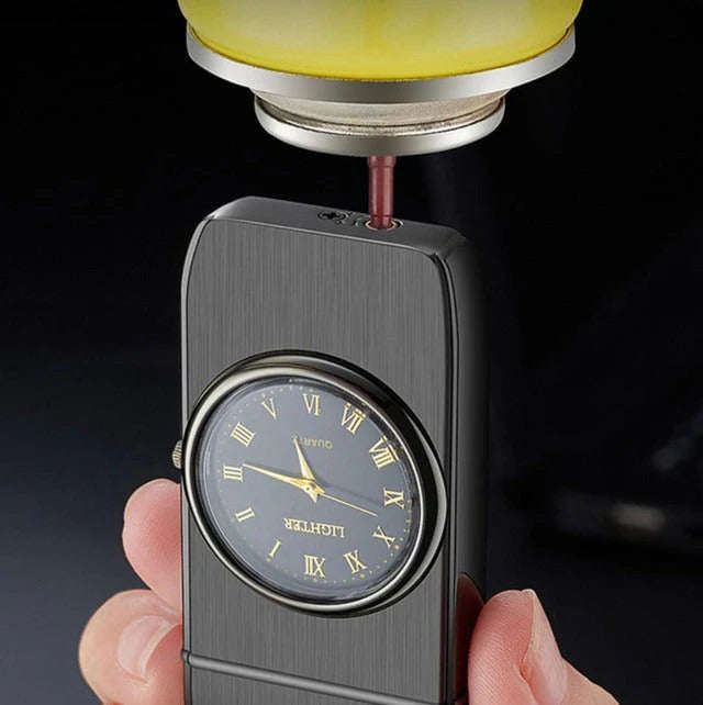 ZS - Gas Lighther and Watch Gloss Black
